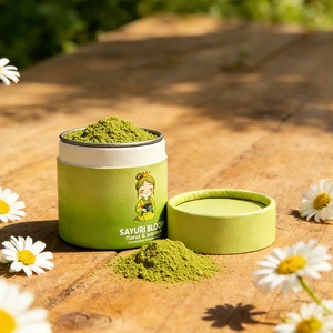 Food Grade Paper Tube Packaging for Matcha Powder Paper Tube for Tea Food Tube with Metal Lid - Product Image 1