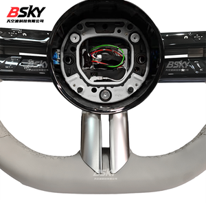 Volant en cuir beige Dragonfly adapté aux <span class=keywords><strong>Mercedes</strong></span> Benz AMG GLC X253 C253 GLS W204 W223 Classe A B C E G R S V - Product Image 3