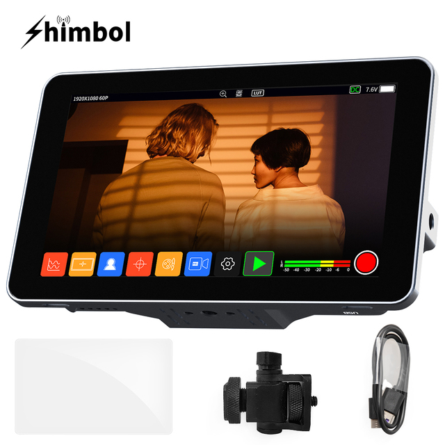 SHIMBOL MEMORY I 5.5 Inch 2000nits 4K HDR Touch Screen 3D LUT Monitor for DSLR Camera / Mp4 Video Recording Monitor