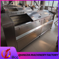 Machine de lavage et de pelage de fruits et légumes commerciale à haute efficacité, en acier inoxydable 304, capacité de 750 kg, pour le nettoyage des légumes
