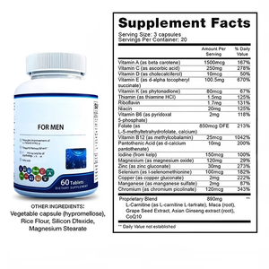 Suplemento Herbal para la Fertilidad Masculina, 60 Tabletas/Botella, Ingredientes Seguros de Alta Calidad, Venta Directa de Fábrica - Product Image 5