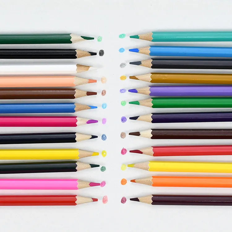 WB-9038-24 PencilsTimeless Criações Pré-Afiado Lápis de cor Coloridos <span class=keywords><strong>Cores</strong></span> Sortidas Grande para Crianças e Adultos