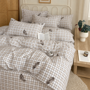 Juego de Ropa de Cama de Algodón de 3 Piezas, Tamaño Queen, Edredón de Plumas Otoñal, Envío Directo desde la UE, Distribuidor Local en Polonia - Product Image 4