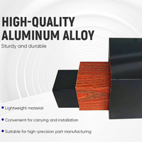 Tube carré en aluminium extrudé léger sur mesure, tubes ronds, profilé en aluminium écologique pour la décoration