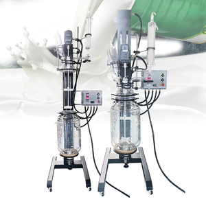 50L Automatic Scientific Glass Reactor Jacketed Protection Dynamic Lifting and Tilting Features for Reaction <b>Kettles</b> - Product Image 6