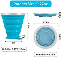 270ml Draagbare Siliconen Opvouwbare Mok Koffiebeker BPA Vrij Sport Opvouwbare Beker Buiten Reizen Opvouwbare Watermokken