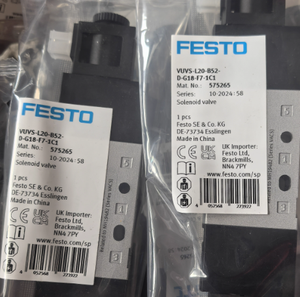 Válvula Neumática Original Festos VUVS-L25-M52-MD-G14-F8 575509 de 5/2 Vías, Solenoide Simple, Puerto G1/4, 24V - Product Image 4