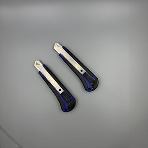 Utility Knife 18mm Stainless Steel Blade Blue Plastic Handle Office Supply Tool For Paper Cutting And Unpacking - Product Image 2