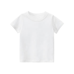 Ropa de Bebé, Ropa para Niños Pequeños, Niña, Niño, Verano, Cuello Redondo, Color Sólido, Camiseta, 2021, Lista para Usar - Product Image 3