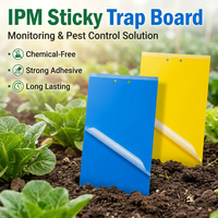 Papan Perangkap Serangga Lengket Dua Sisi Kuning Biru, Pengendalian Thrips Whitefly Aphid Non-Toksik untuk Rumah Kaca dan Pertanian, Grosir OEM Kustom