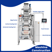 Machine d'emballage verticale pneumatique haute précision pour sticks de café et protéines, sachets de 5g 10g