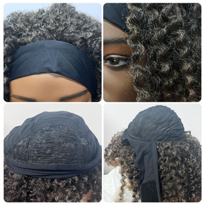 Peluca de Pelo Sintético con Diadema de Seda de Hielo sin Pegamento, Rizada Afro, Resistente al Calor, para Mujeres Negras Africanas, 18 Pulgadas - Product Image 3