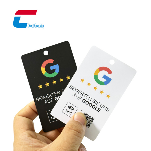 Custom Logo Printing RFID Smart Business Card Google Review NFC Card