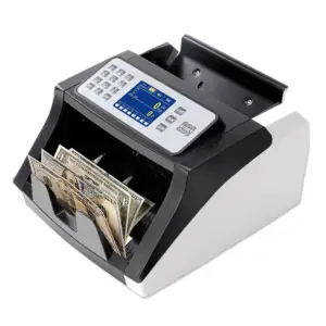 HL-P20 Fake Money Banknote Counter UV/MG/IR De Billete Falso TFT Display Note Counting Machine