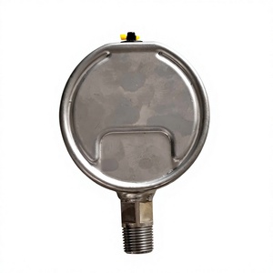 Manomètre antichoc à huile 60 mm, 0-350 psi/25 bar, raccord radial 1/2"NPT M, usage industriel, acier inoxydable SS304 SS316 - Product Image 6