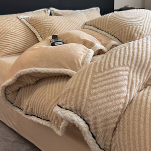 Fluffy Nữ Hoàng <span class=keywords><strong>Comforter</strong></span> Thiết Lập Siêu Mềm Sherpa Grey In Mùa Đông Mờ Bộ Đồ Giường Sang Trọng Ấm Áp Mùa Đông Bộ Đồ Giường Đặt <span class=keywords><strong>Comforter</strong></span> Kích Thước - Product Image 2