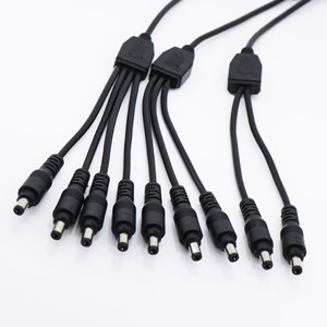 DC5521 Multi Split Power Cable Y Type 5521 Male Female <b>Plug</b> For LED <b>Lighting</b> Waterproof PVC Connector Adapter - Product Image 1