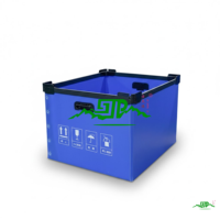 Boîte de rangement pliable en plastique creux empilable pour objets de valeur et vaisselle, certifiée SGS/ISO9001/RoHS