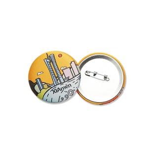 Insignia Conmemorativa de Hojalata Personalizada al por Mayor con Logotipo, Broche Redondo Personalizado de Dibujos Animados, Insignia Bordada - Product Image 4