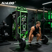 Fabricant de distributeurs automatiques Haloo, distributeur automatique de boissons protéinées à écran tactile OEM, distributeur automatique de boissons protéinées pour salle de sport