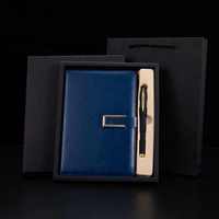 Ensemble cadeau d'entreprise couverture de cahier en cuir personnalisée A5 pour planificateur à disque et cahiers journal en cuir gaufré