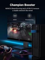 Adaptateur réseau UGREEN USB WiFi 6 pour PC portable AX1800 1800Mbps 5G 2.4G Dual Band WiFi Dongle High Speed USB3.0 Wireless Network Adapter