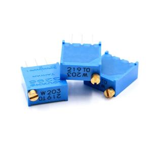 3296W-1-203LF ทริมเมอร์ตัวต้านทานผ่านรู<span class=keywords><strong>20K</strong></span>Ω ทริมเมอร์3296W-1-203LF ตัวต้านทานแบบแปรผันโพเทนชิออมิเตอร์ - Product Image 3