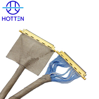 Câble coaxial micro Hotten Custom IP-EX 20454-40T à 40 broches, pas de 0,5 mm, pour écran LCD d'ordinateur portable, câble EDP LVDS