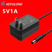 Adaptateur secteur mural AC-DC 5W 5V 1A avec prise US/EU certifié FCC CE pour PC, capteurs intelligents, bandes lumineuses LED, appareils audio portables