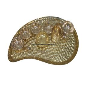 Vevor — service de table traditionnel martelé en laiton, avec assiette alli, bols Katori, verre et fourchette - Product Image 1