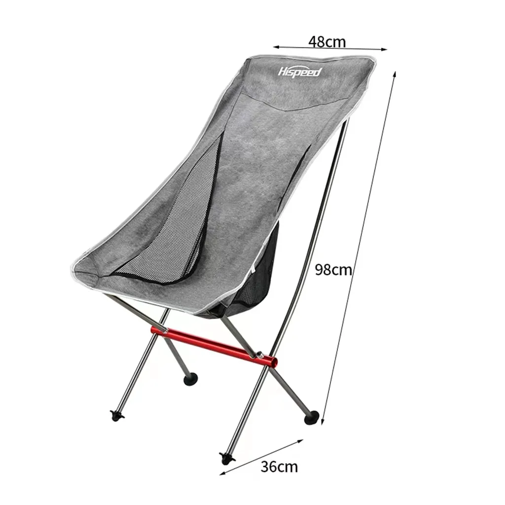 SALE outdoor stackable portable folding beach camping chair with magazine bag travel fishing chair