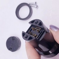 Portalámparas E27 Impermeable IP44, Base de Rosca de Baquelita Negra para Guirnaldas de Luces de Exterior