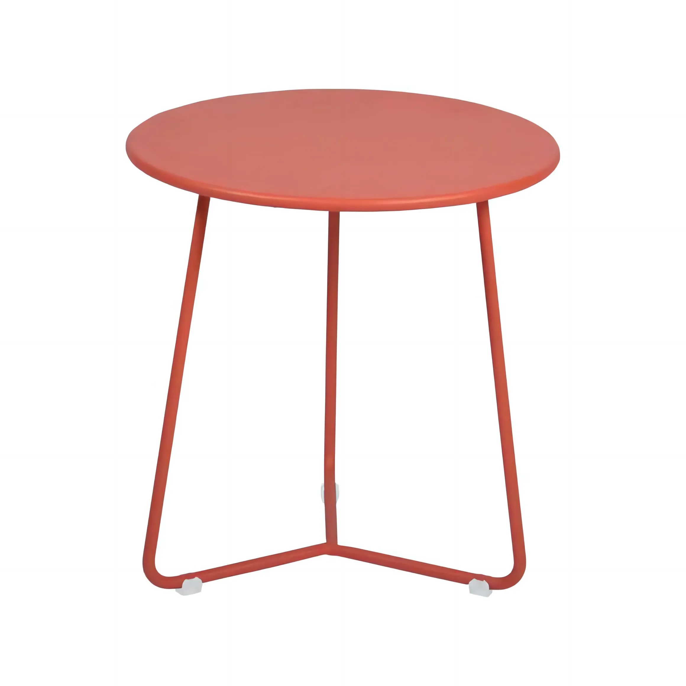 Outdoor Side Table, Weather Resistant Patio Small Side Outdoor Indoor Round Metal Steel Small Side Table, Waterproof End Table