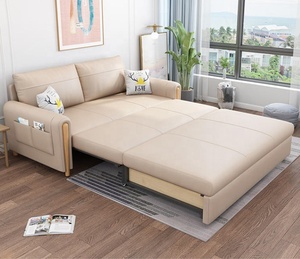 Sillón Sofá <span class=keywords><strong>Cama</strong></span> Plegable Multifuncional Moderno de Tela de Alta Calidad con Estructura de Metal y Madera y Almacenamiento para Sala de Estar Moderna - Product Image 2