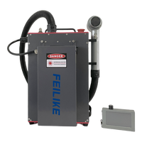 Máquina de Limpieza Láser de Fibra Pulsada de 200W, Compacta, de 50W, con Mochila para Eliminar Óxido