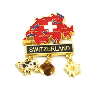 Germany Spain USA France Italy UK Switzerland Different Country Metal Zinc Alloy Souvenir Keychain Keyring