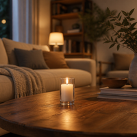 Heldere kleine rechte glazen kaarsenhouder 45ML aromatherapie kaarsenhouder hotel thuis tafeldecoratie theelicht glazen beker