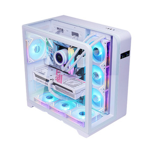 Herder thiết kế mới màu đen/trắng giữa tháp trường hợp máy tính OEM <span class=keywords><strong>ATX</strong></span> MATX ITX trường hợp game thủ cho chơi game pcs & Máy tính để bàn tình trạng Chứng Khoán - Product Image 4