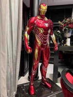 Figura de Iron Man de Marvel Personalizada de Alta Calidad, Estatua de Superhéroe de Fibra de Vidrio, Escultura de Iron Man, Estatua de Iron Man MK50 de Marvel