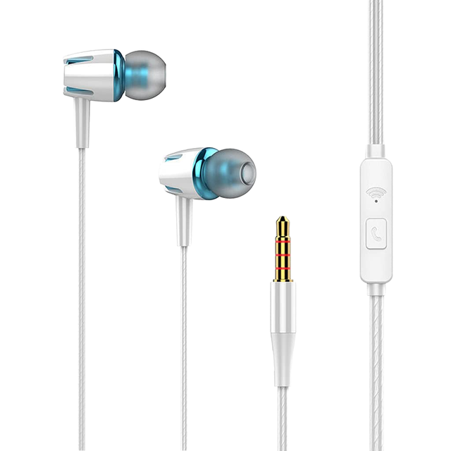 In-Ear Headphones with Built-In Microphone 3.5mm Interface Non-Noise-Canceling & Non-Waterproof