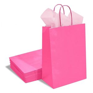 Medium Size Paper Gift Bags with Handles and <b>Tissue</b> Paper Birthday <b>Wedding</b> Party Presents Bags Tear Resistant Paper Bags - Product Image 2