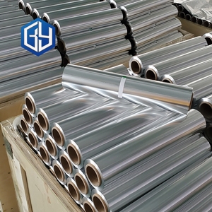 Toptan gıda için 150m 100m alüminyum folyo tek kullanımlık 30cm 45cm alüminyum folyo küçük rulo alüminyum folyo - Product Image 1