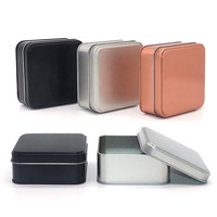 Boîte en métal carrée personnalisée pour emballage de bonbons, thé, cadeaux, chocolat