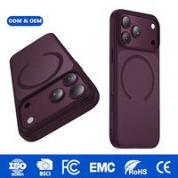 Coque de téléphone magnétique en gros pour iPhone 16/17/18 Pro Max, anti-traces de doigts, anti-poussière, antichoc avec airbag, conforme RoHS & REACH