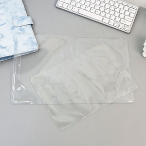 Le livre de reliure de budget d'exercice clair couvre le protecteur de manchons en plastique transparent imperméable pour l'<span class=keywords><strong>agenda</strong></span> de classeur de cahier d'école a6 - Product Image 5