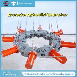 Máquina Hidráulica para Romper Pilotes, Cabeza de Excavadora para Romper Pilotes de Hormigón Armado, Rompe Pilotes Cuadrados - Product Image 1