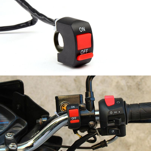 1 pièce interrupteurs de moto connecteur <span class=keywords><strong>Bullet</strong></span> interrupteurs de guidon bouton marche/arrêt connecteur interrupteur à bouton poussoir accessoires de moto - Product Image 3
