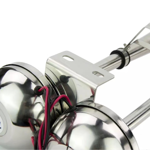 Bocina Eléctrica de Doble Trompeta de Acero Inoxidable de 12V/24V, Accesorios para Barcos Marinos - Product Image 5