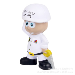 Figura de Trabajador de PU, Blanca, Saludo, Juguete de Espuma de Alta Elasticidad, Regalo Decorativo, Unisex, 5-7 Años - Product Image 2
