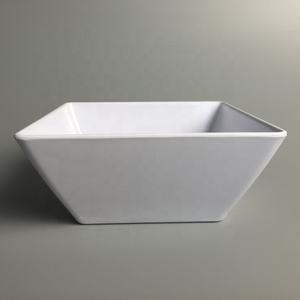 Bol à collation carré Super blanc de pouces, prix d'usine, bol à fruits carré de qualité alimentaire bon marché, bol à salade en plastique - Product Image 2